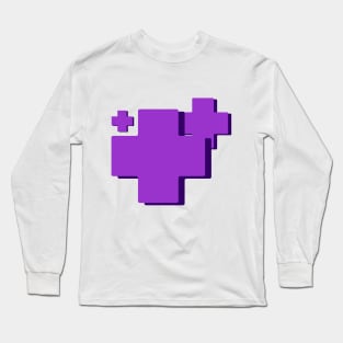 Geometry of Plus Purple Long Sleeve T-Shirt